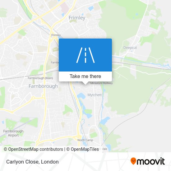 Carlyon Close map