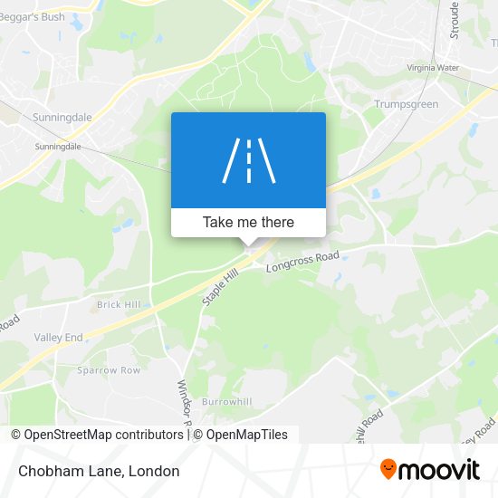 Chobham Lane map