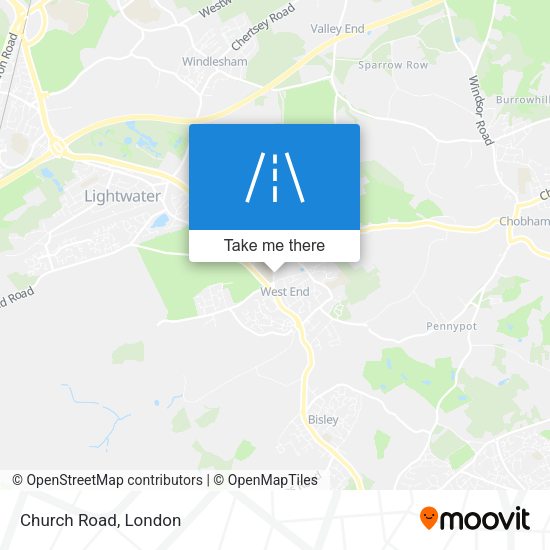 Church Road map