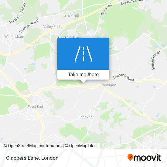 Clappers Lane map