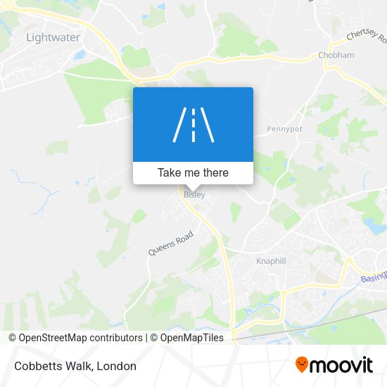 Cobbetts Walk map