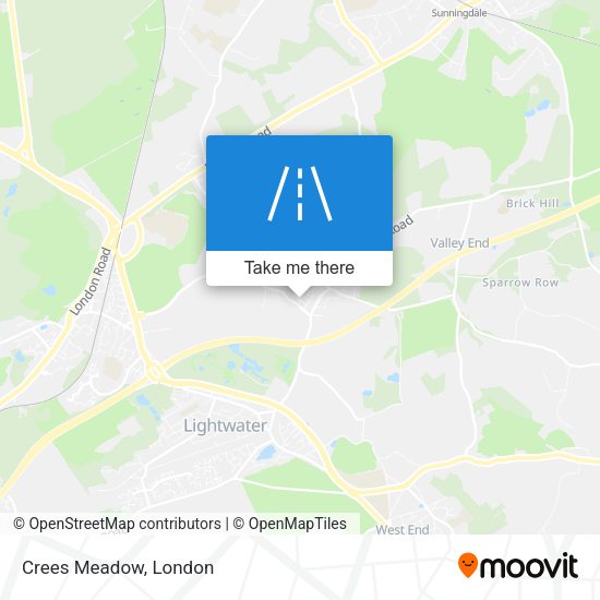 Crees Meadow map