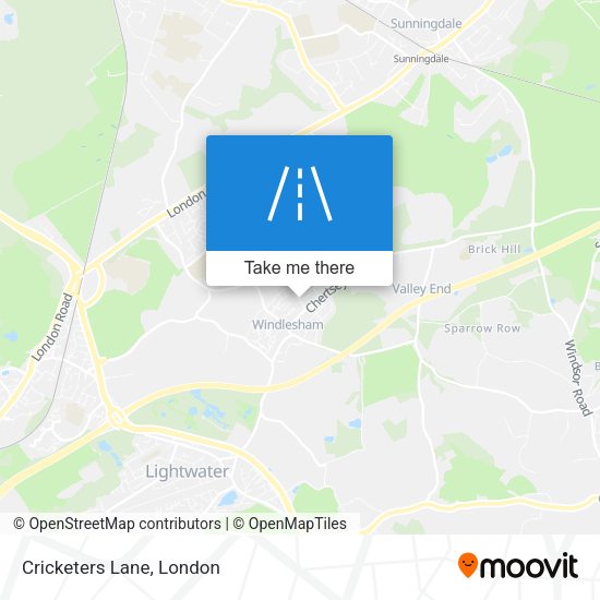 Cricketers Lane map