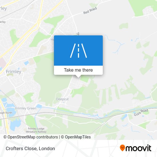 Crofters Close map