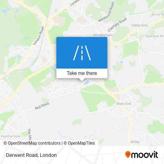 Derwent Road map