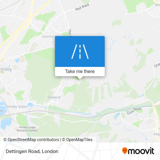 Dettingen Road map