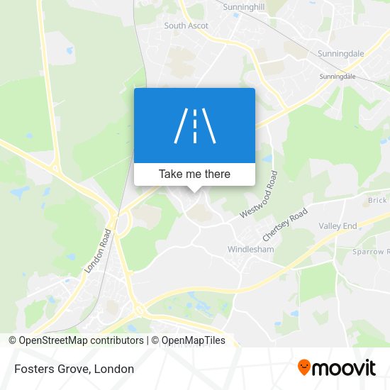 Fosters Grove map