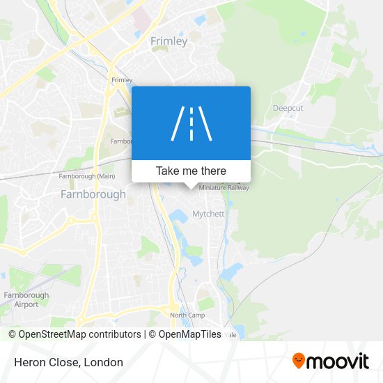 Heron Close map