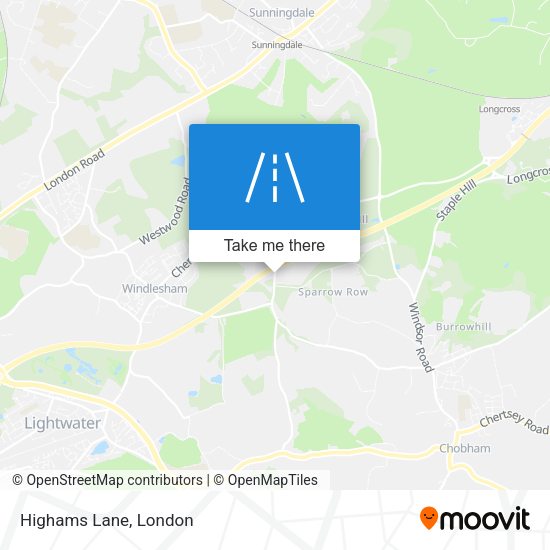 Highams Lane map