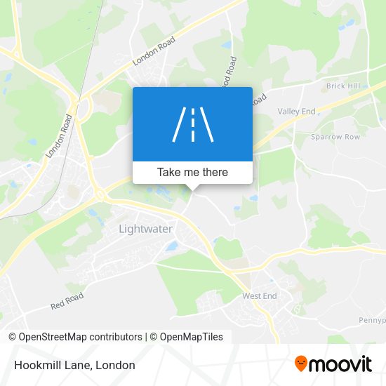 Hookmill Lane map