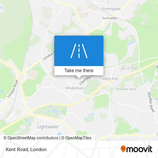 Kent Road map