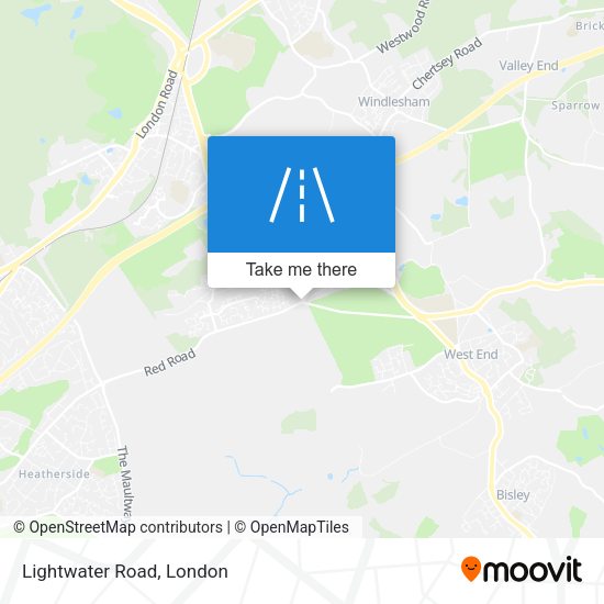 Lightwater Road map