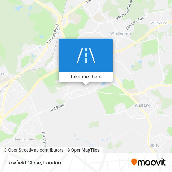 Lowfield Close map