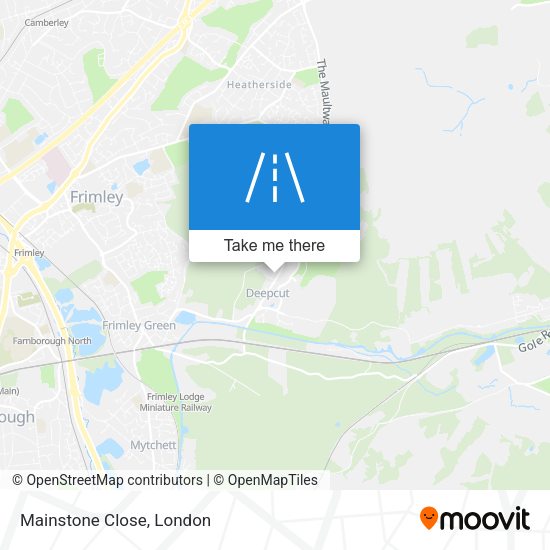 Mainstone Close map
