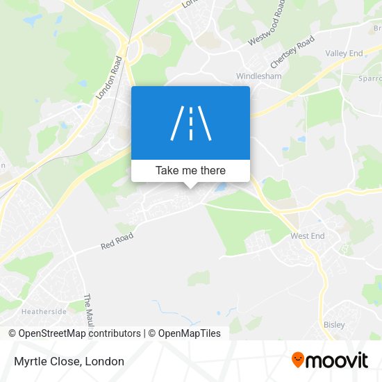 Myrtle Close map