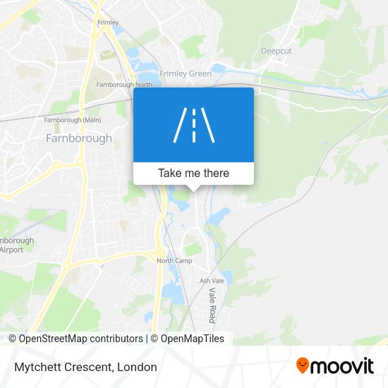 Mytchett Crescent map
