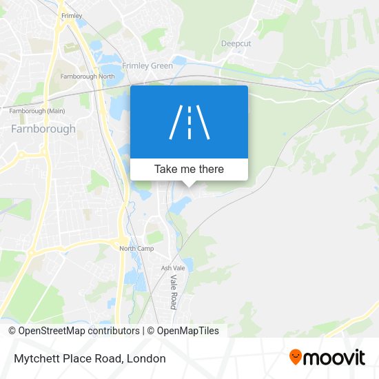 Mytchett Place Road map