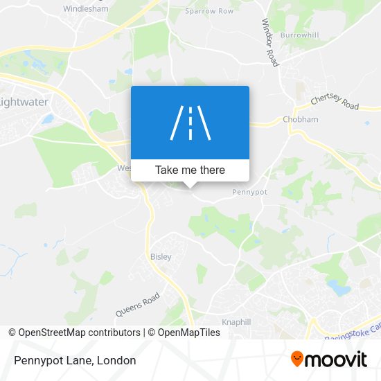 Pennypot Lane map