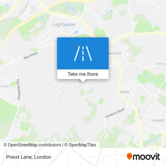 Priest Lane map