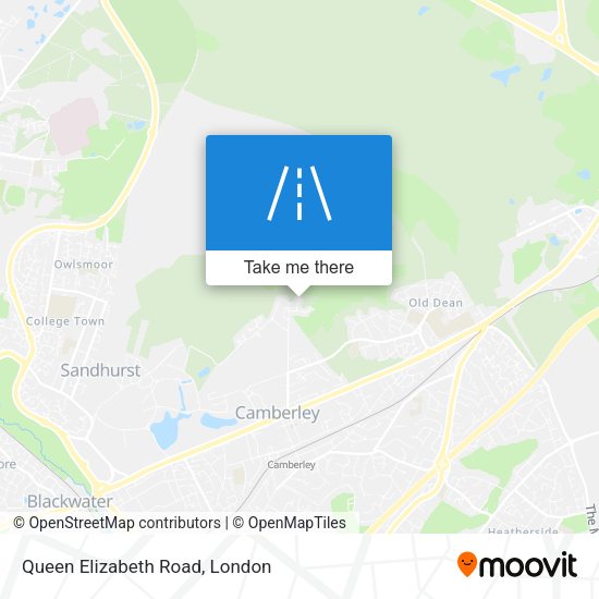 Queen Elizabeth Road map