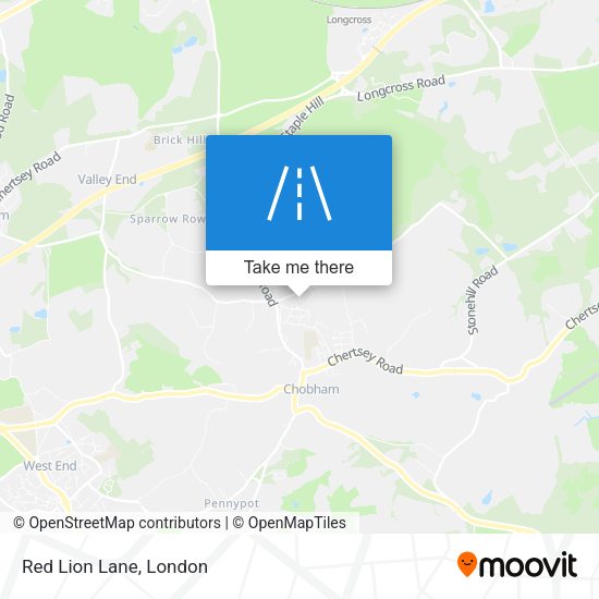 Red Lion Lane map
