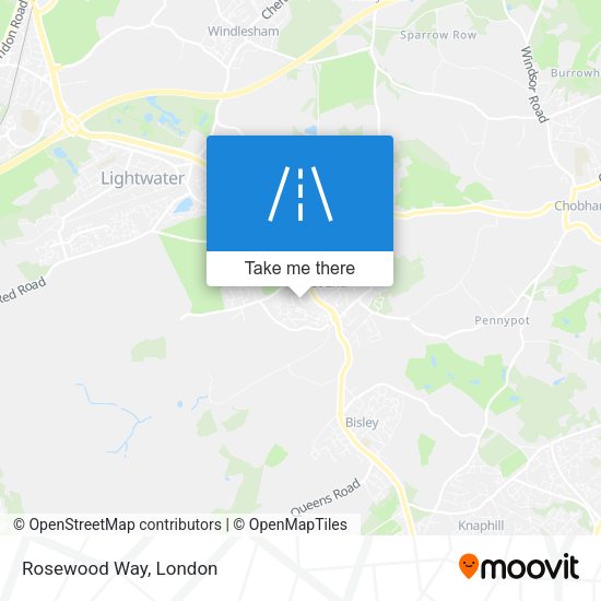 Rosewood Way map