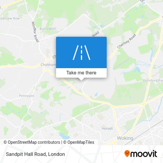 Sandpit Hall Road map