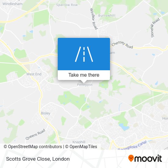 Scotts Grove Close map