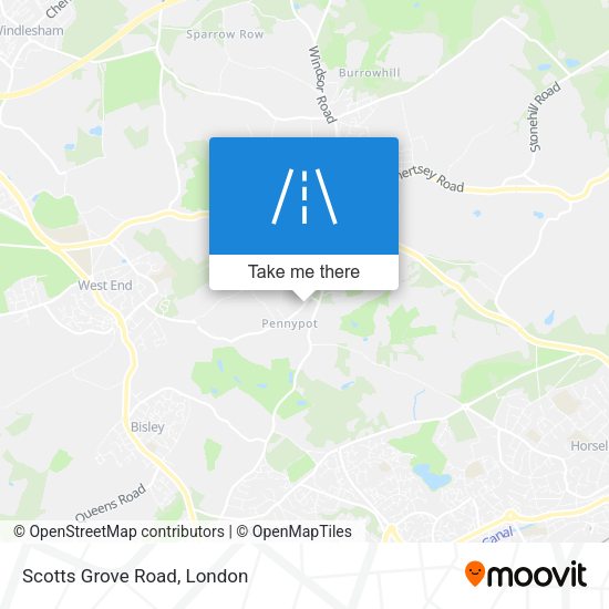 Scotts Grove Road map
