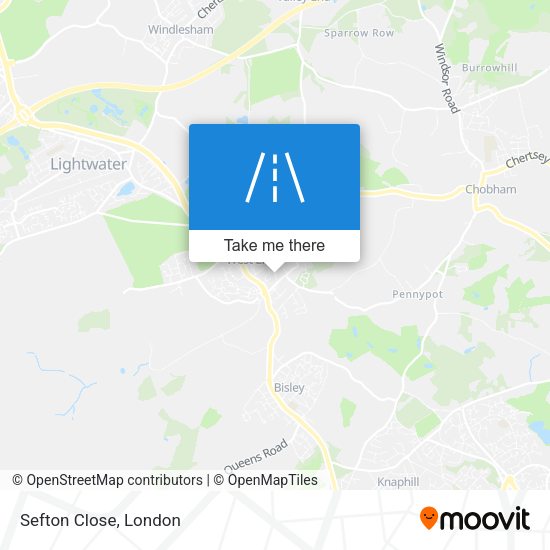 Sefton Close map