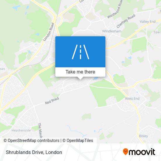 Shrublands Drive map