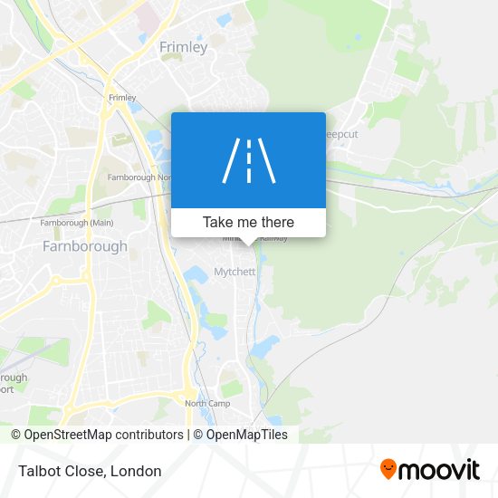 Talbot Close map