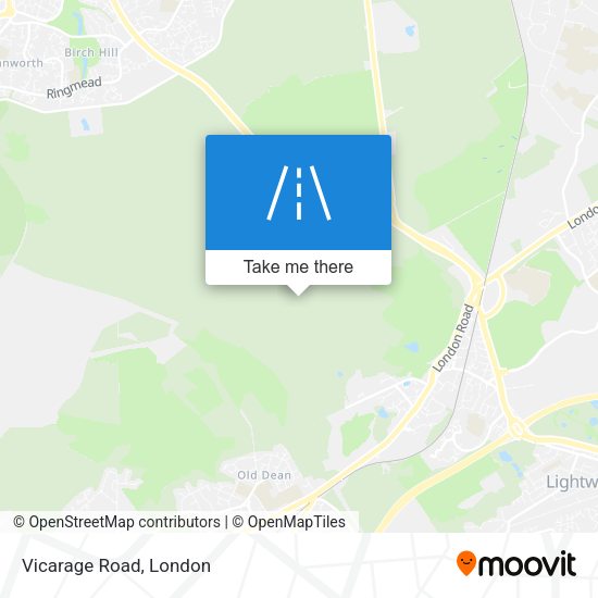 Vicarage Road map