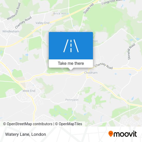 Watery Lane map