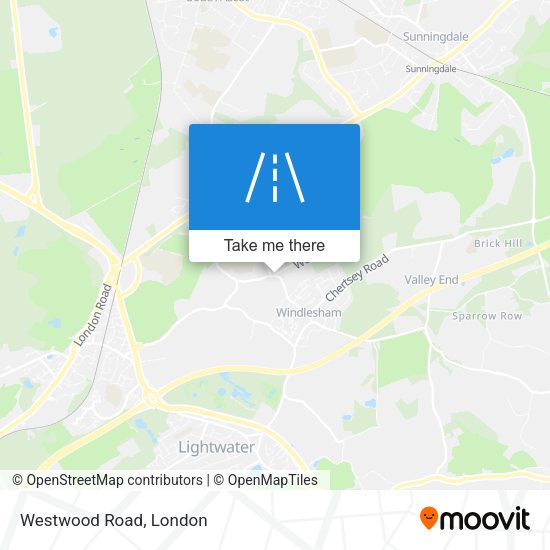 Westwood Road map