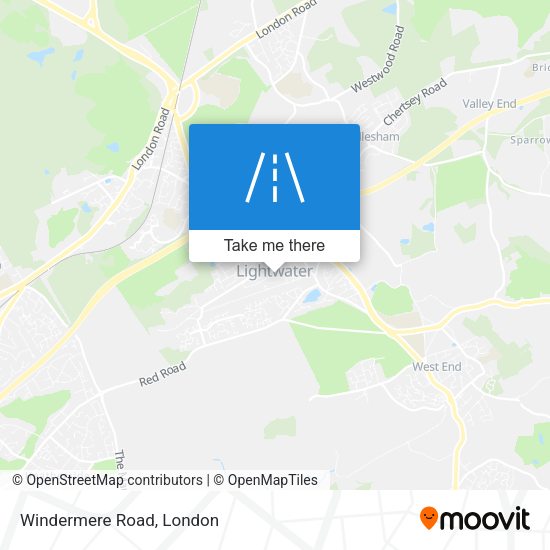 Windermere Road map