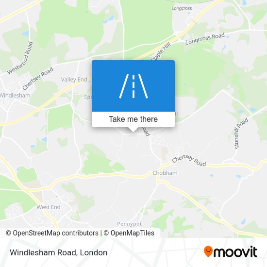 Windlesham Road map