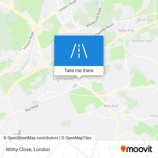 Withy Close map