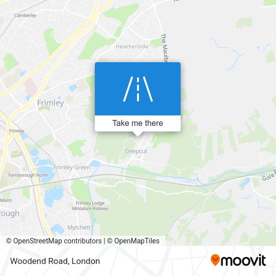 Woodend Road map