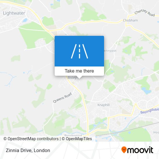 Zinnia Drive map