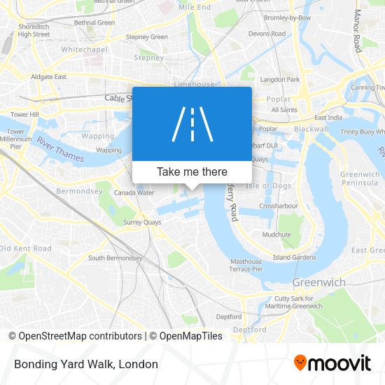 Bonding Yard Walk map