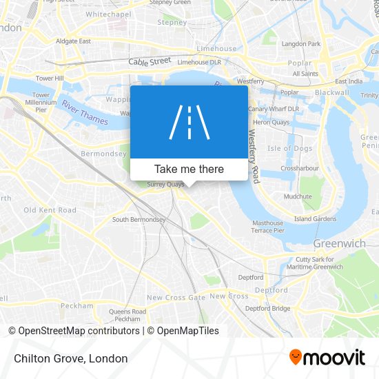 Chilton Grove map