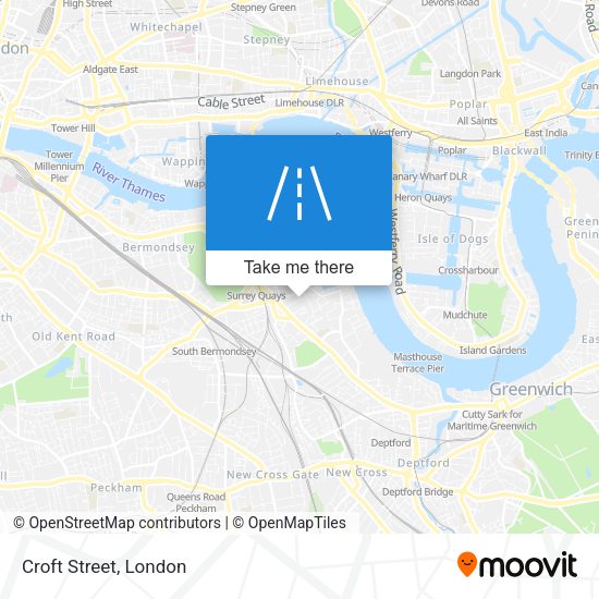 Croft Street map