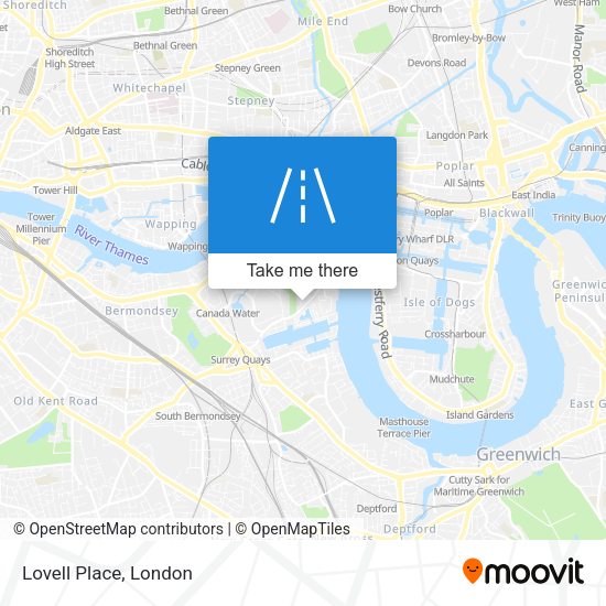 Lovell Place map