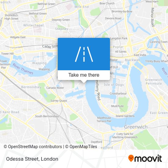 Odessa Street map