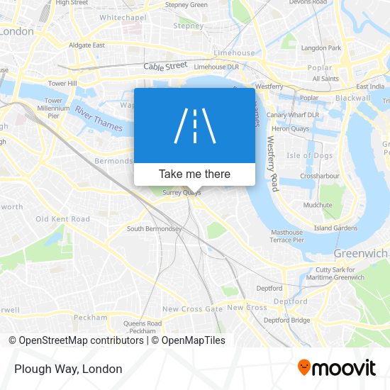 Plough Way map