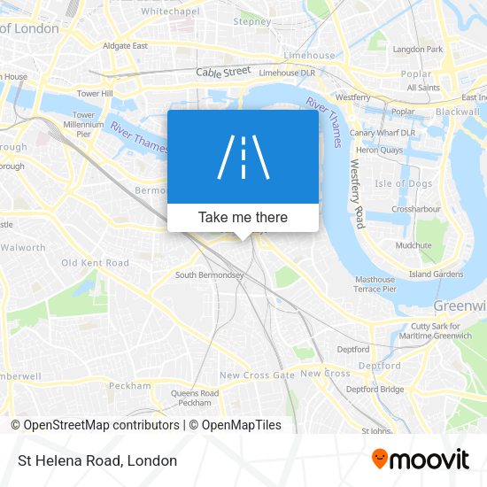 St Helena Road map