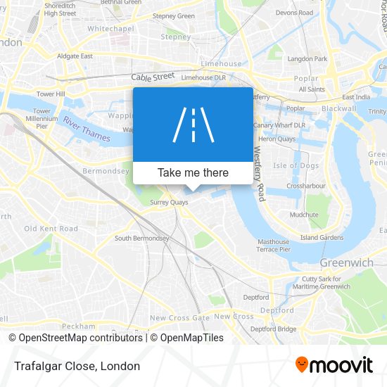 Trafalgar Close map
