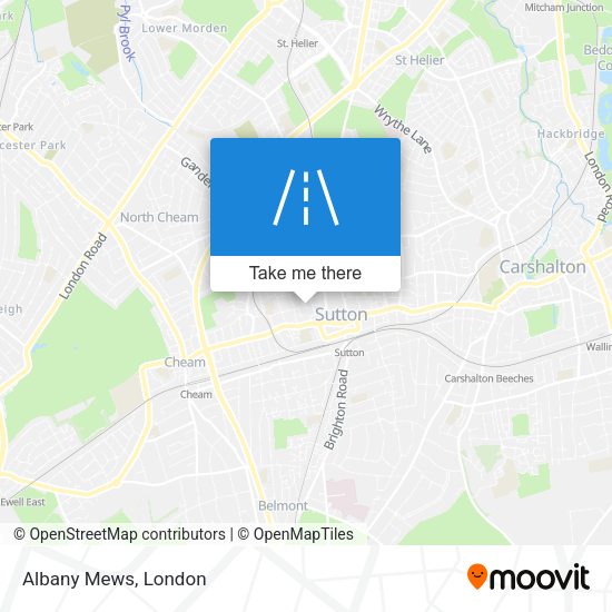 Albany Mews map