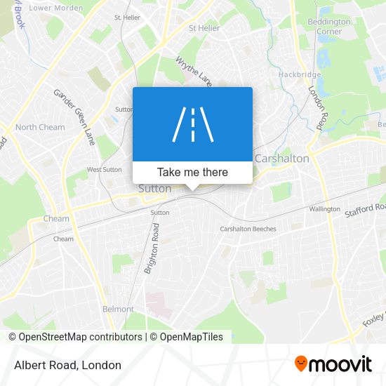 Albert Road map